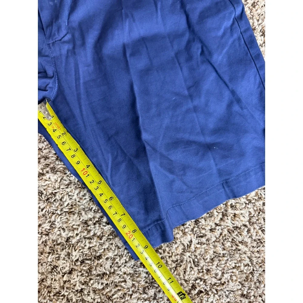 Vineyard Vines Mens Blue Breaker Shorts Size‎ 34 Twill Flat Front Chino Casual